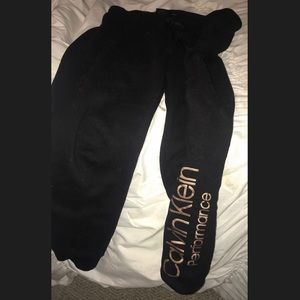 Black Calvin Klein sweats